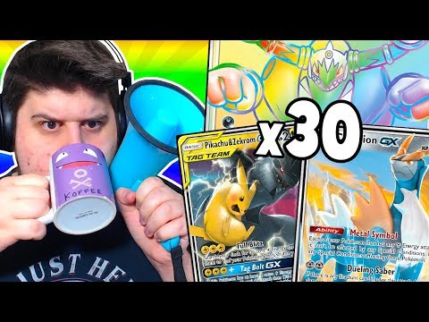 APRO 30 BUSTINE DI POKEMON GIOCO DI SQUADRA ONLINE! - Pokémon GCC Online #42
