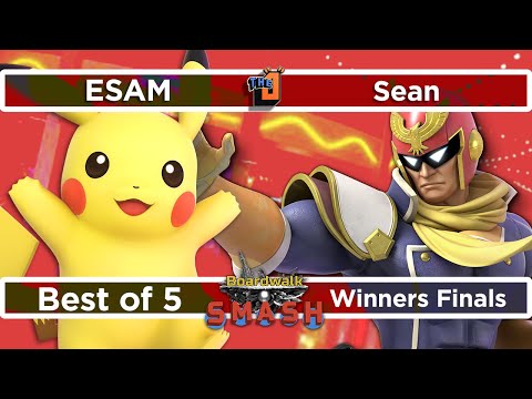 Sean (Captain Falcon) vs ESAM (Pikachu) - Boardwalk Smash #31 - Winners Finals SSBU