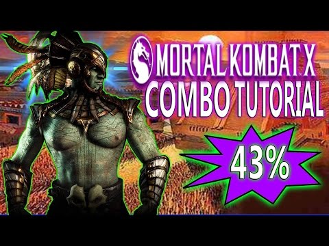 Mortal Kombat X KOTAL KAHN Combos - WAR GOD Combo Tutorial