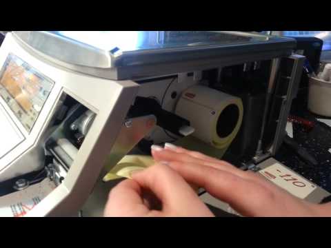 Step to change label sticker at Bizerba BC Scale Machine