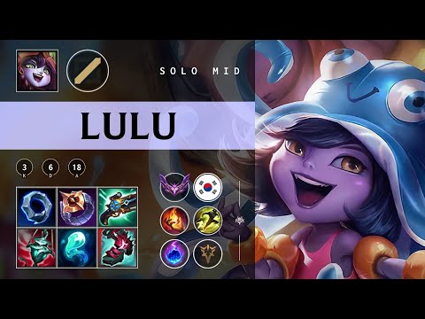Lulu Mid vs Azir - KR Master Patch 25.22