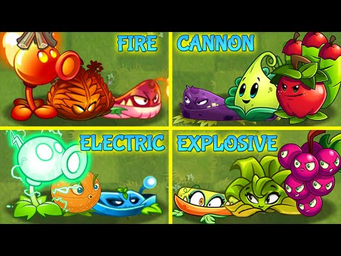 4 Random Team Plants vs Dark Ages Final Boss in Plants vs Zombies 2