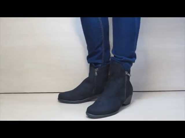 Vídeo relacionado con shoes&blues.es 97480 Bota Alta de Cana Media Diseno Llamativo. Punta y Tacon Fino. Cierre de Cremallera. Ideal para Mujer Temporada Otono Invierno. Negro Talla 39