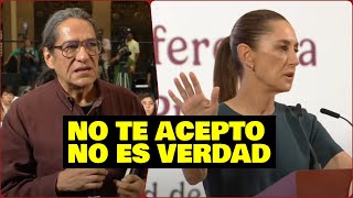 "NO ACEPTO" Encontronazo entre Julio Astillero y Claudia Sheinbaum