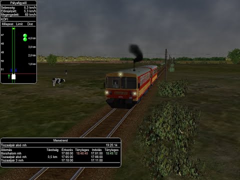 [Full HD] Gameplay Openrails Alföld 5 Borsihalom-Tiszaalpár felső #2