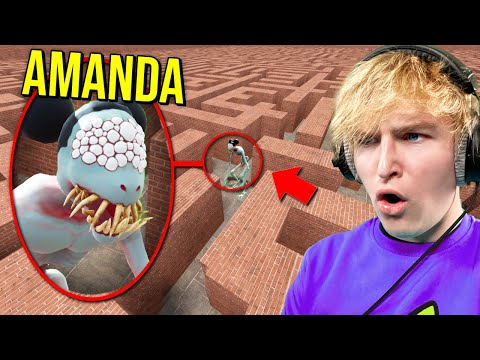 Putting AMANDA THE ADVENTURER in a MAZE... (Scary)