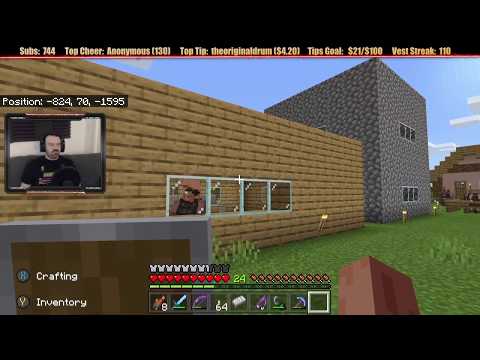 Minecraft "Chill Stream" June 1, 2020 pt1 - Villager Spawner and Fishing Time!