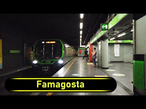 Metro Station Famagosta - Milan 🇮🇹 - Walkthrough 🚶