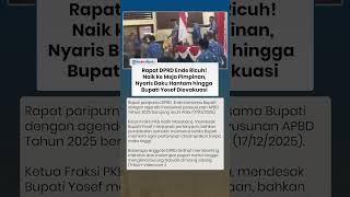 Memanas Rapat DPRD Ende Ricuh! Naik ke Meja, Nyaris Baku Hantam hingga Bupati Yosef Dievakuasi