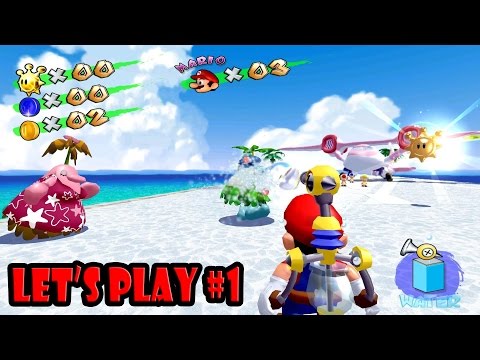 Let's Play Super Mario Sunshine: Part 1 (Dolphin | HD Texture Pack) [1080p HD] | Nintendo GameCube