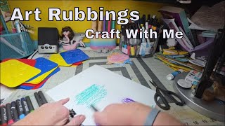 Rubbing Plates * Art 🎨 * Art Journal * Texture Motifs * Mixed Media Art