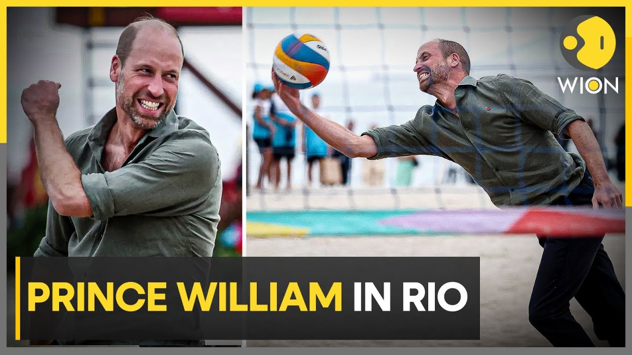Prince William Visit Rio, Plays Volleyball on Copacabana Beach | WION