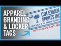 Apparel Branding, Locker Tags & Print Locations for Clothing Brands