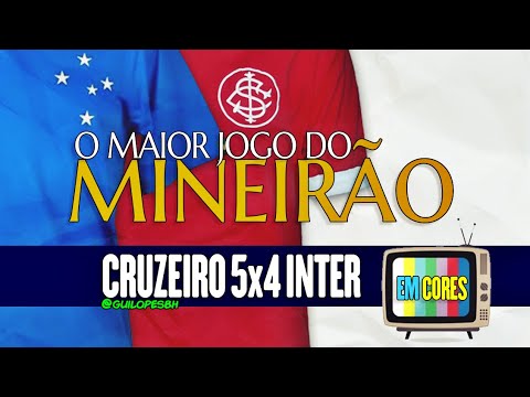 Cruzeiro 5x4 Internacional (EM CORES) Libertadores 1976 - O maior jogo do Mineirão!