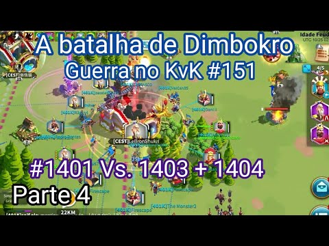 GUERRA REINO PERDIDO #151| K1401 vs K1403 e K1404 | PARTE 4 | - RISE OF KINGDOMS.