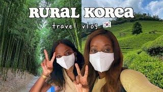 RURAL KOREA TRAVEL VLOG // black in korea w/ @Princesslve 🇰🇷