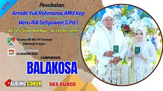 Download lagu LIVE WEDDING  YULI & HERU == SKS AUDIO == cs.BALAKOSA == ALBINO mp3