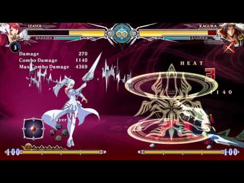 [BBCF] - Kagura's cross-under 2D against Izayoi