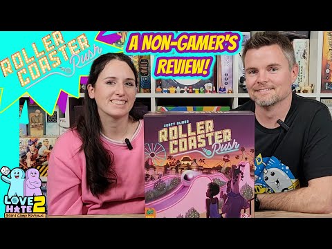 Roller Coaster Rush - A Non-Gamer's Review! @Pandasaurusgames | Love 2 Hate #boardgames Reviews