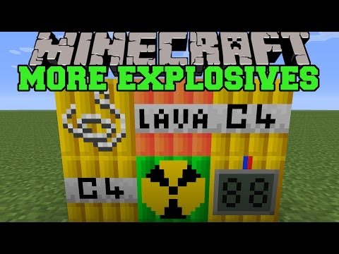 PopularMMOs - Minecraft: MORE EXPLOSIVES (TNT, MISSILES, BOMBS) More Explosives Mod Showcase