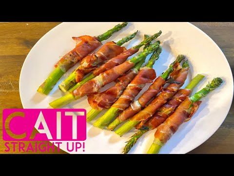Grilled Asparagus Wrapped in Prosciutto Recipe | Cait Straight Up
