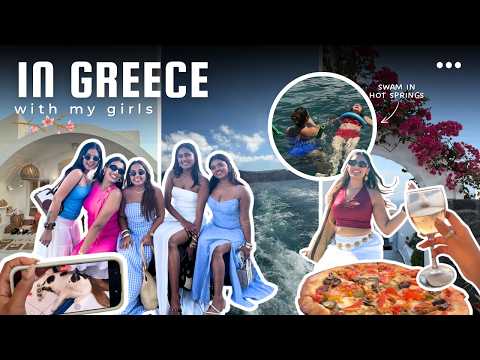 First time in Europe 😍 Indian Girls in Greece 🇬🇷 Santorini Vlog 🍸✨