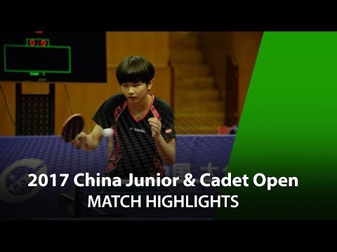 2017 China Junior & Cadet Open Highlights:  Kim Nayeoung vs Zhang Jinglei (Mini Cadet Girls' Final)