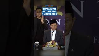 TOK! Kemenag RI Tetapkan 1 Ramadhan Jatuh pada Besok, Awal Bareng Muhammadiyah