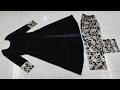 Winter Special Velvet Side Slit Dress Kurti Design Cutting Stitching Partywear Velvet Frock Suit