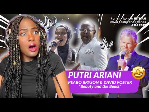 Putri Ariani ft  Peabo Bryson  - “Beauty and the Beast” (David Foster) | 2023 | SINGER REACTION