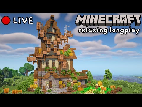 Minecraft Longplay LIVE (With Commentary) | Windmill Build and Exploration!