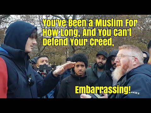 Speakers Corner - Embarrassing Moment For Hamza, He Runs From Debating Ex Muslim New Christian