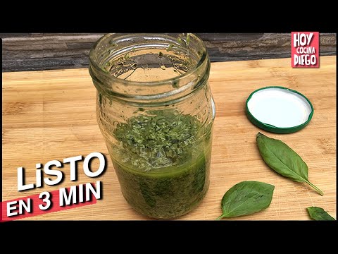 PESTO - How to make BASIL PESTO