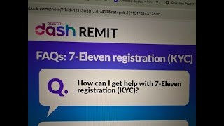7-Eleven Registration (KYC) - Steps to verify and register in Singtel Dash #singapore