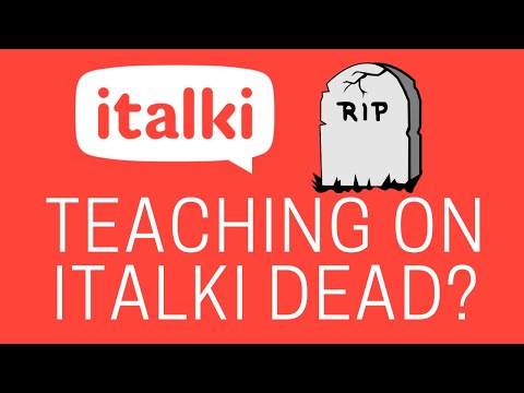 Is teaching on Italki dead?