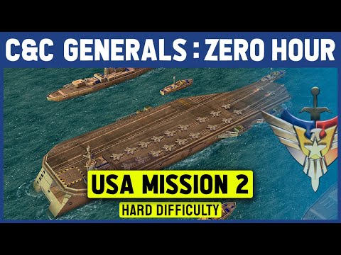 C&C Zero Hour - USA Mission 2 - Defending The Docks [Hard / Patch 1.04] 1080p