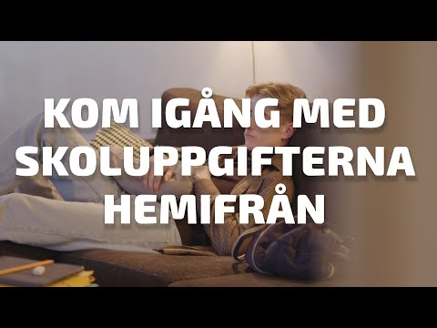 Kom igång med skoluppgifterna hemifrån