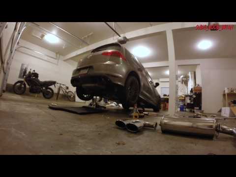 2016 Golf R Invidia Q300 Catback install.