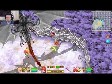 Secret of Mana (2018) playthrough pt73 - Snow Dragon and Razor Beak