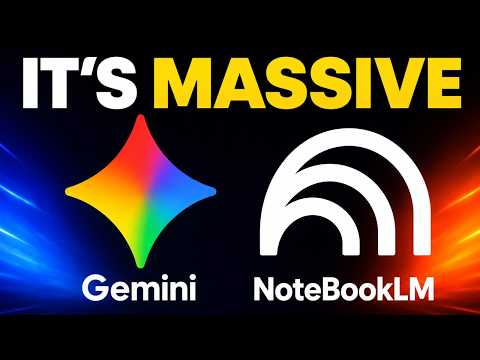 Video Thumbnail: NEW Google Gemini + NotebookLM Update is INSANE!