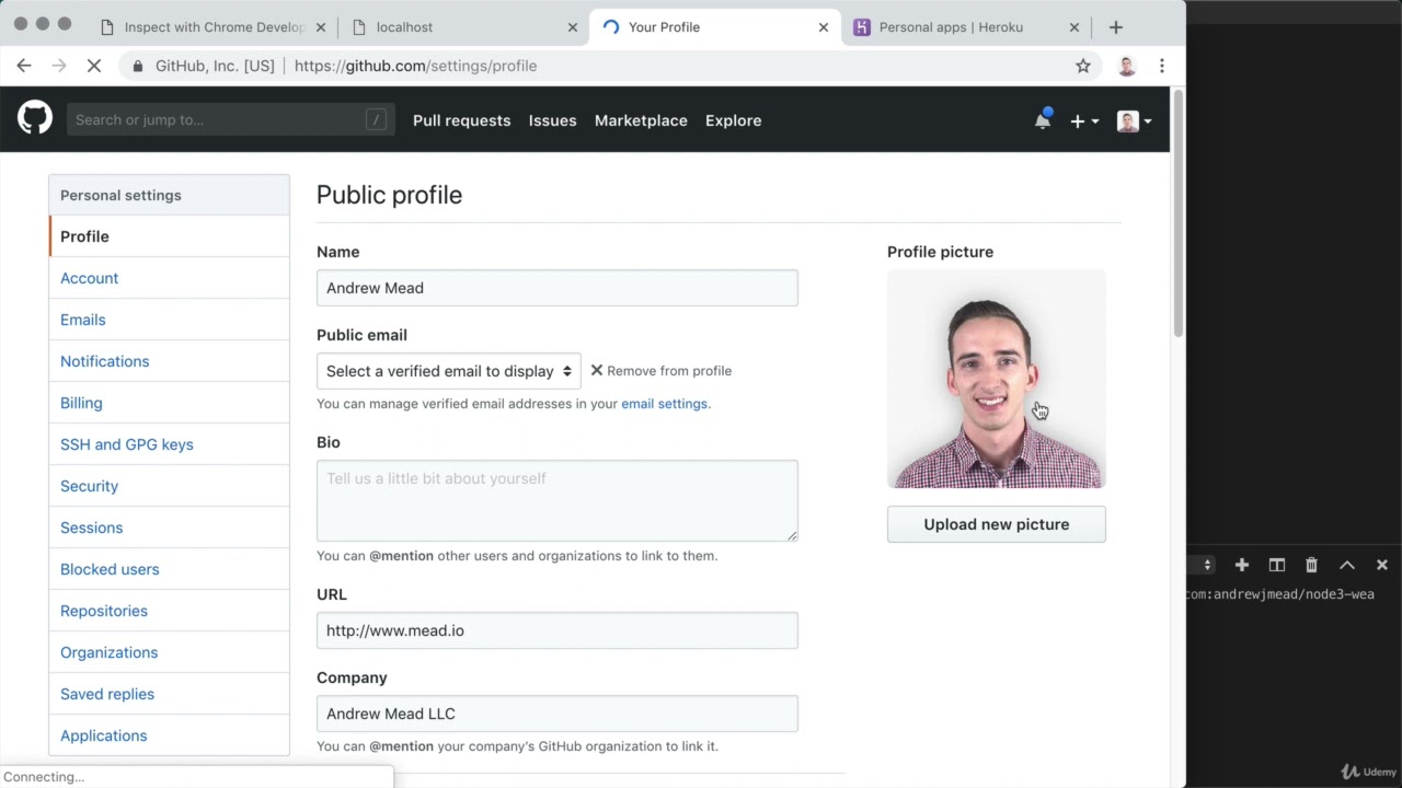 Pushing Code to GitHub [The Complete Node.js Developer Course (3rd Edition) 2021]