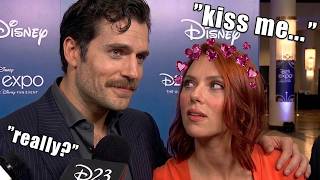 Henry Cavill makes all celebrities flirt with him (they end up falling in love with him)