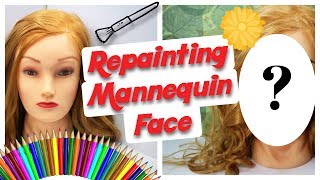 REPAINTING HAIRDRESSERS MANNEQUIN HEAD - Custom Doll Makeover by Poppen Atelier