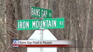 Bains Gap Road to Reopen in Anniston