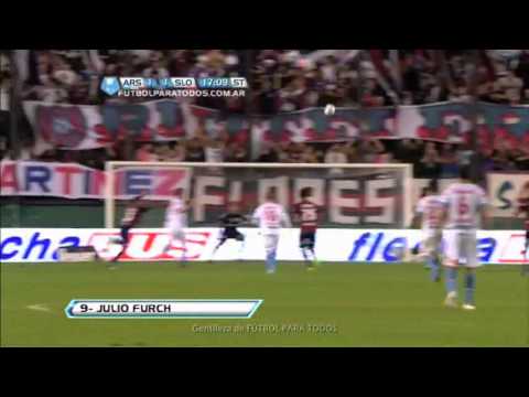 Gol de Furch Arsenal 1   San Lorenzo 1 Fecha 10 Torneo Final 2013 - GolesYa.com
