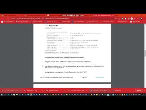 Lab - View Network Device MAC Addresses ( 7.2.7)