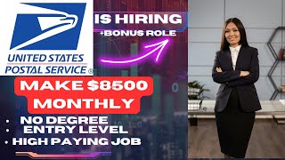 🚨 USPS is Hiring Again & Paying SIX FIGURES! No Degree Required + BONUS Role Inside| High paying! 💼💰
