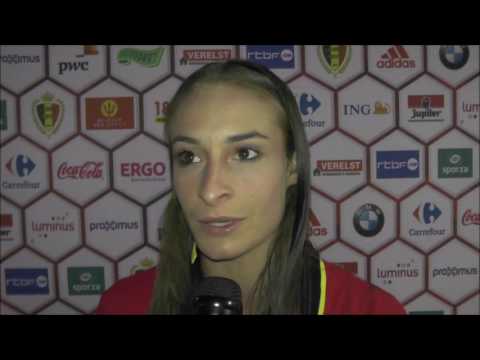Tessa Wullaert na EK-kwalificatieduel België – Engeland op 20.09.2016