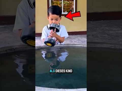 Der Vater dieses Jungen zog sein Auto aus dem Wasser 😱