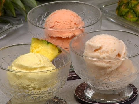 自家製パイナップルのアイスクリームのレシピ (Homemade Pineapple Ice Cream Recipe)